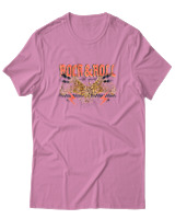 T-Shirt  Γυναικείο - Rock N Roll - Color Thumbnail Ροζ