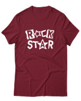 T-Shirt Αντρικό - Rock Star - Color Thumbnail Σκούρο Κόκκινο