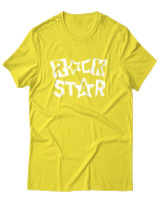 T-Shirt Αντρικό - Rock Star - Color Thumbnail Κίτρινο
