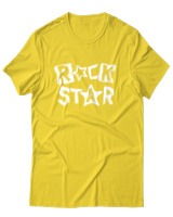 T-Shirt Αντρικό - Rock Star - Color Thumbnail Χρυσό Κίτρινο