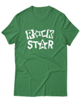 T-Shirt Αντρικό - Rock Star - Color Thumbnail Πράσινο