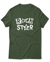 T-Shirt Αντρικό - Rock Star - Color Thumbnail Κυπαρισσί