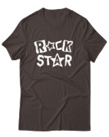 T-Shirt Αντρικό - Rock Star - Color Thumbnail Καφέ