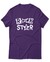 T-Shirt Αντρικό - Rock Star - Color Thumbnail Σκούρο Μωβ