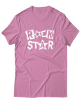T-Shirt Αντρικό - Rock Star - Color Thumbnail Ροζ