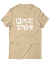 T-Shirt Αντρικό - Rock Star - Color Thumbnail Μπεζ