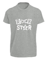 T-Shirt Fit Αντρικό - Rock Star - Color Thumbnail Γκρι Μελανζέ