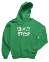 Φούτερ με κουκούλα Παιδικό - Rock Star - Color Thumbnail Πράσινο