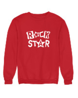 Φούτερ χωρίς κουκούλα Γυναικείο - Rock Star - Color Thumbnail Κόκκινο