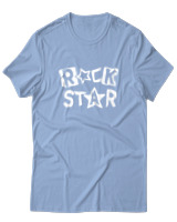 T-Shirt  Γυναικείο - Rock Star - Color Thumbnail Γαλάζιο