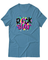 T-Shirt Αντρικό - Rock Star - Color Thumbnail Τιρκουάζ