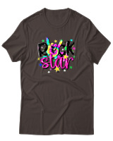 T-Shirt Αντρικό - Rock Star - Color Thumbnail Καφέ