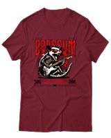 T-Shirt Αντρικό - Rockstar - Color Thumbnail Σκούρο Κόκκινο