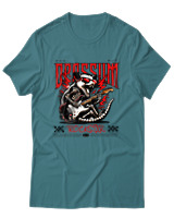 T-Shirt Αντρικό - Rockstar - Color Thumbnail Μπλε Πράσινο