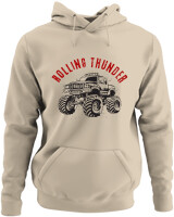 Φούτερ με κουκούλα - Rolling Thunder - Color Thumbnail Μπέζ