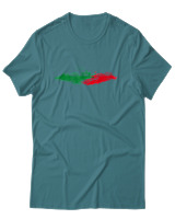 T-Shirt Αντρικό - Rome Skyline - Color Thumbnail Μπλε Πράσινο