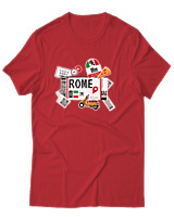 T-Shirt Αντρικό - Rome Tickets - Color Thumbnail Κόκκινο