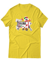 T-Shirt Αντρικό - Rome Tickets - Color Thumbnail Χρυσό Κίτρινο