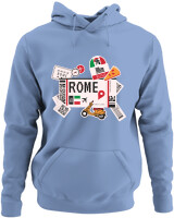 Φούτερ με κουκούλα - Rome Tickets - Color Thumbnail Blue Carolina