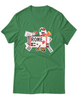 T-Shirt Unisex - Rome Tickets - Color Thumbnail Πράσινο