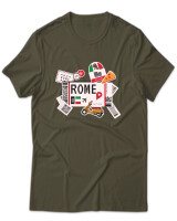 T-Shirt Unisex - Rome Tickets - Color Thumbnail Χακί
