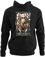 Φούτερ με κουκούλα - Roshi - Color Thumbnail Μαύρο