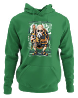 Φούτερ με κουκούλα - Roshi - Color Thumbnail Kelly Green