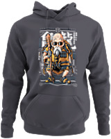 Φούτερ με κουκούλα - Roshi - Color Thumbnail Ανθρακί