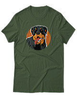 T-Shirt Αντρικό - Rottweiler Tongue - Color Thumbnail Κυπαρισσί