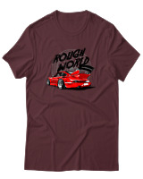 T-Shirt Αντρικό - Rough World - Color Thumbnail Μπορντό