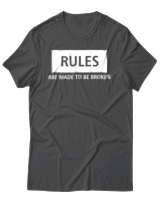 T-Shirt Αντρικό - Rules Are Made To Be Broken - Color Thumbnail Ανθρακί