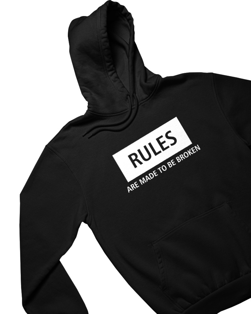 Φούτερ με κουκούλα Γυναικείο - Rules Are Made To Be Broken - Image 1