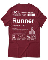 T-Shirt Unisex - Runner - Color Thumbnail Σκούρο Κόκκινο