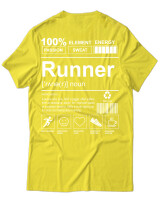 T-Shirt Unisex - Runner - Color Thumbnail Κίτρινο