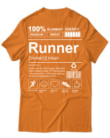 T-Shirt Unisex - Runner - Color Thumbnail Πορτοκαλί