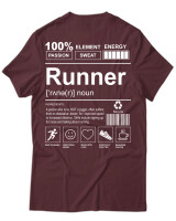 T-Shirt Unisex - Runner - Color Thumbnail Μπορντό