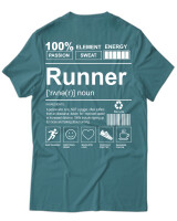 T-Shirt Unisex - Runner - Color Thumbnail Μπλέ Πράσινο