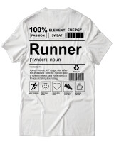 T-Shirt Unisex - Runner - Color Thumbnail Άσπρο