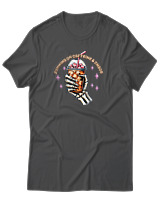 T-Shirt Αντρικό - Running On Caffeine - Color Thumbnail Ανθρακί