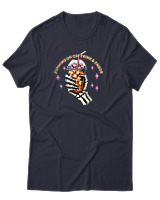 T-Shirt Αντρικό - Running On Caffeine - Color Thumbnail Σκούρο Μπλε