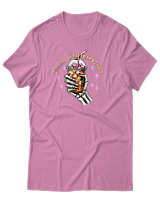 T-Shirt Αντρικό - Running On Caffeine - Color Thumbnail Ροζ
