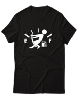 T-Shirt Αντρικό - Running On Empty - Color Thumbnail Μαύρο