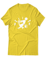 T-Shirt Αντρικό - Running On Empty - Color Thumbnail Χρυσό Κίτρινο