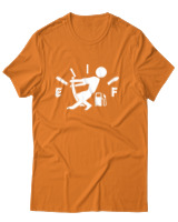 T-Shirt Αντρικό - Running On Empty - Color Thumbnail Πορτοκαλί