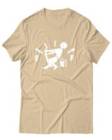 T-Shirt Αντρικό - Running On Empty - Color Thumbnail Μπεζ