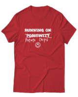 T-Shirt Αντρικό - Running On Potato Chips - Color Thumbnail Κόκκινο