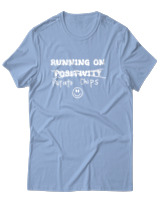 T-Shirt Αντρικό - Running On Potato Chips - Color Thumbnail Γαλάζιο