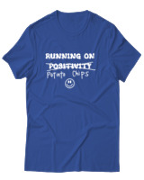 T-Shirt Αντρικό - Running On Potato Chips - Color Thumbnail Μπλε Ρουά