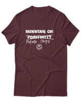 T-Shirt Αντρικό - Running On Potato Chips - Color Thumbnail Μπορντό