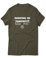 T-Shirt Αντρικό - Running On Potato Chips - Color Thumbnail Χακί